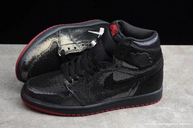 Official Maikesneakers OG Red 1 Air DC7071-001 Jordan High Retro Black Gym 0713